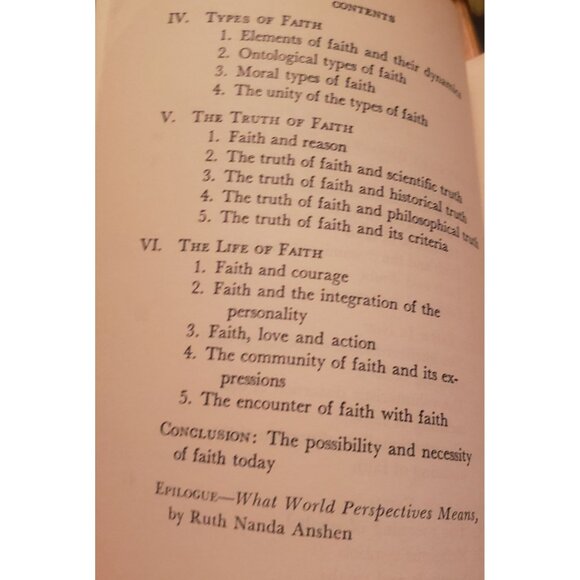 Paul Tillich's "Dynamics Of Faith" First Edition - Picture 3 of 7